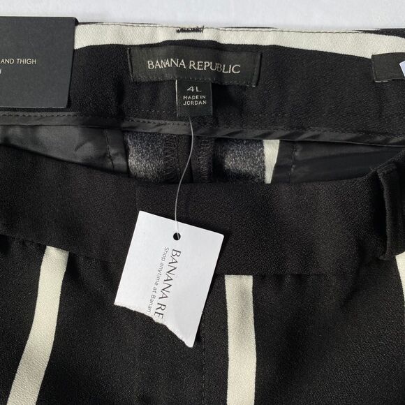 Banana Republic Avery Ankle Pants Womens 4 Long  Multi Striped Crop Trouser New - Picture 8 of 16